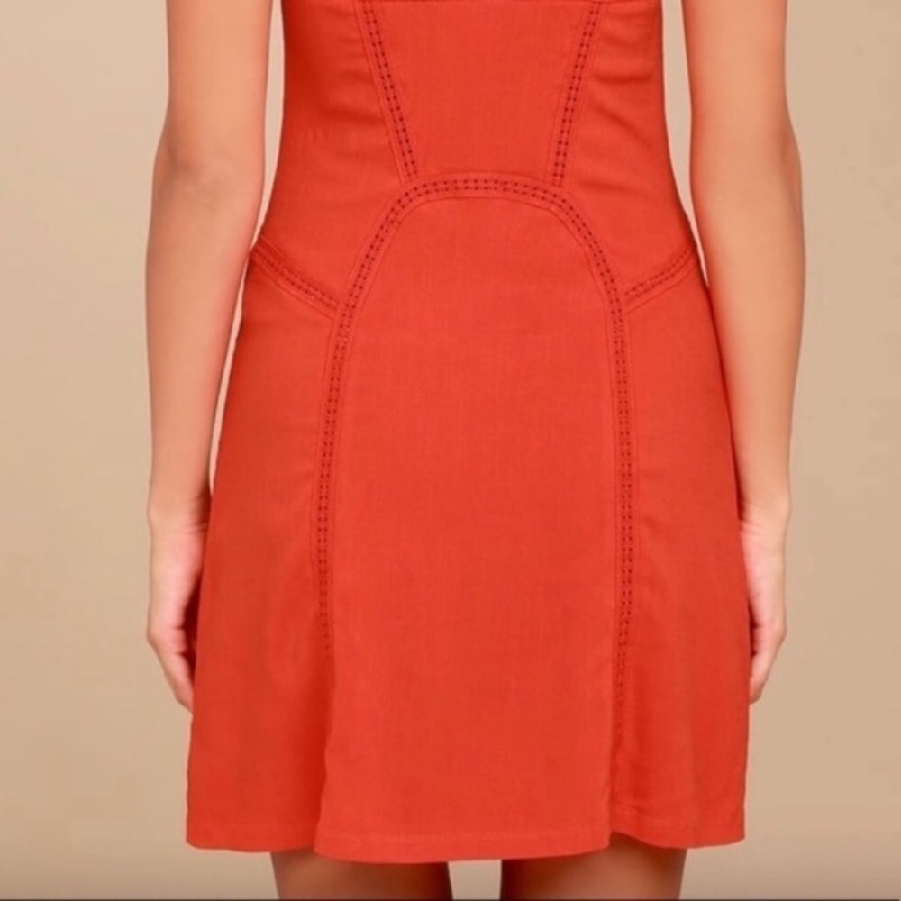 INTIMATELY FREE PEOPLE Beyond Me Red‎ Mini Dress - Picture 4 of 11